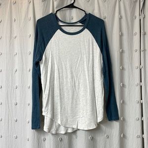 Super soft baseball style long sleeve top